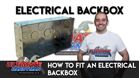 how to fix electrical back box|brick back box replacement.